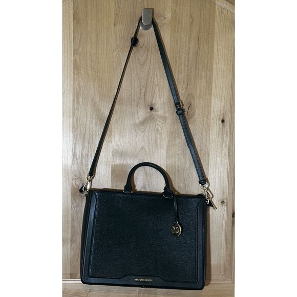 Michael Kors Jessie Green Pebbled Leather Large Tote EUC - Picture 1 of 7